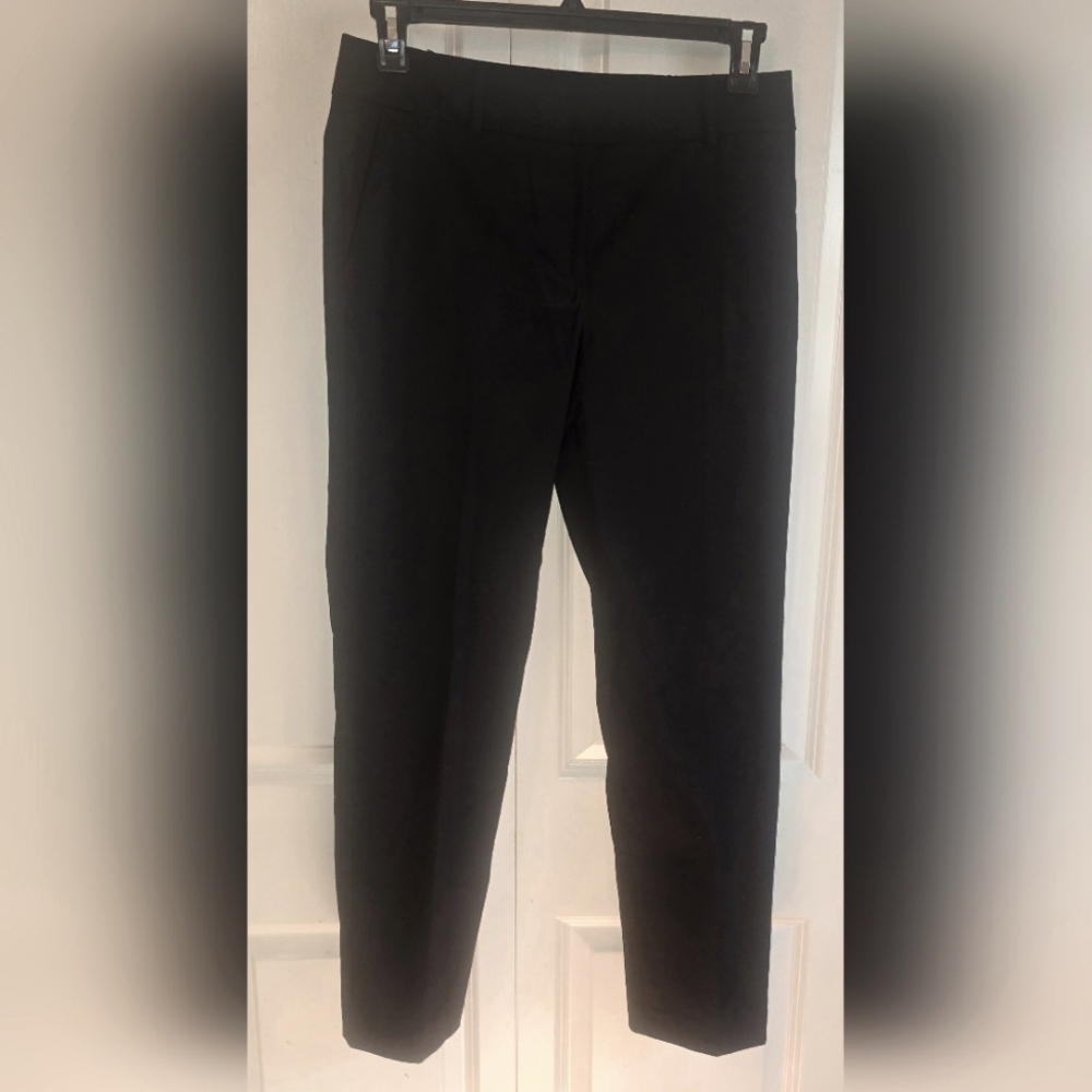 Ann Taylor Factory Women's size 6 Black Dress Pants Cotton Blend Slacks GC
